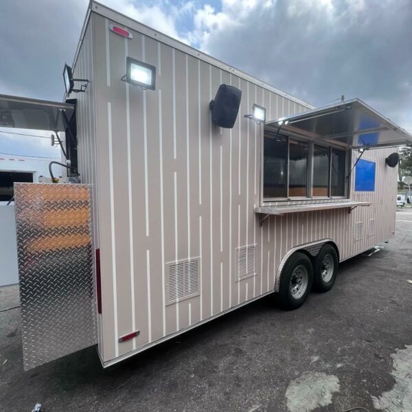 Custom 24’ Food Trailer available only at Miami Food Truck Company
